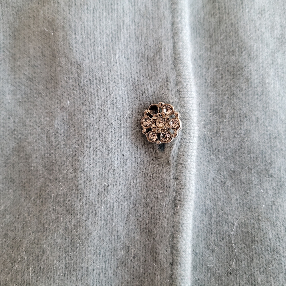 Sigrid Olsen Light Blue Cashmere And Silk Cardigan XS - Picture 10 of 15